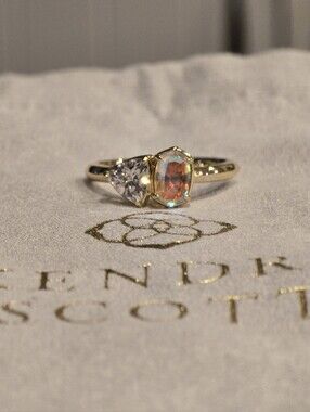 Kendra Scott Gold Ring Size 9 Tatum April Band